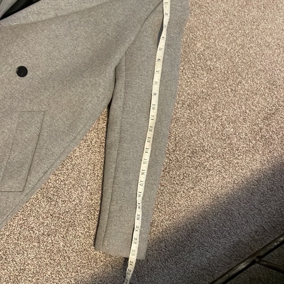 Zara outerwear Grey lined double breasted womens coat - size medium - Picture 7 of 7